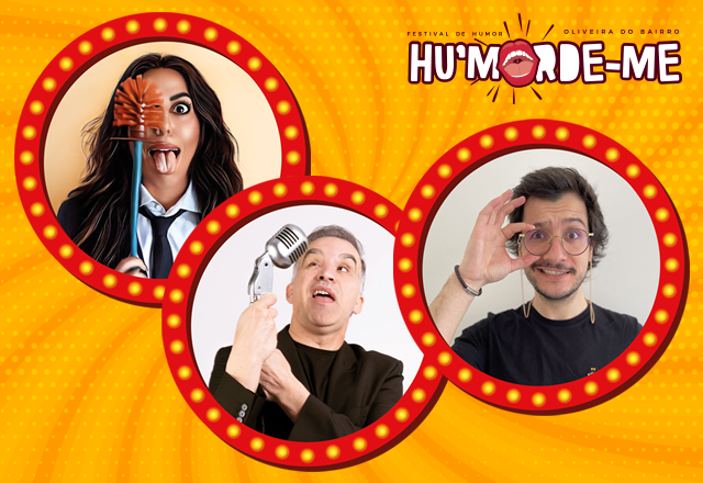 Hu'morde-me: Stand-up session (Michelle Cascais, Miguel7Estacas e Carlos Vidal)