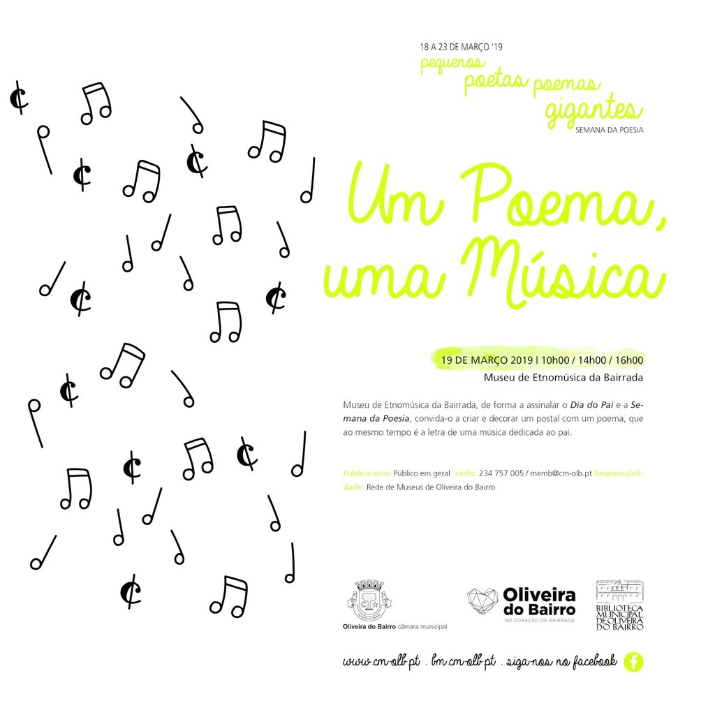 Semana da Poesia - "Um Poema, uma Música"